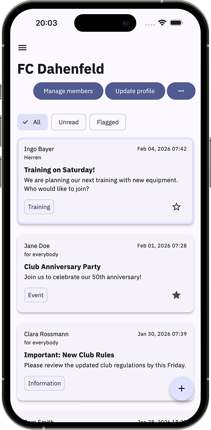 e.Vernetzt — app screenshot